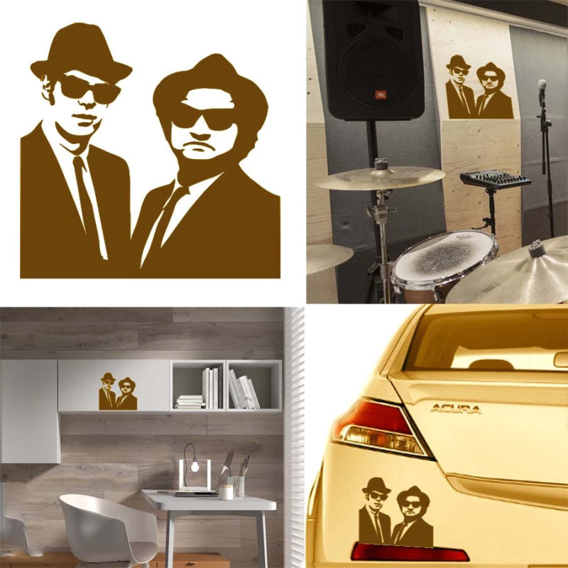 Blue Brothers versión v1b, pegatina de vinilo