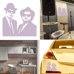 Blue Brothers versión v1b, pegatina de vinilo