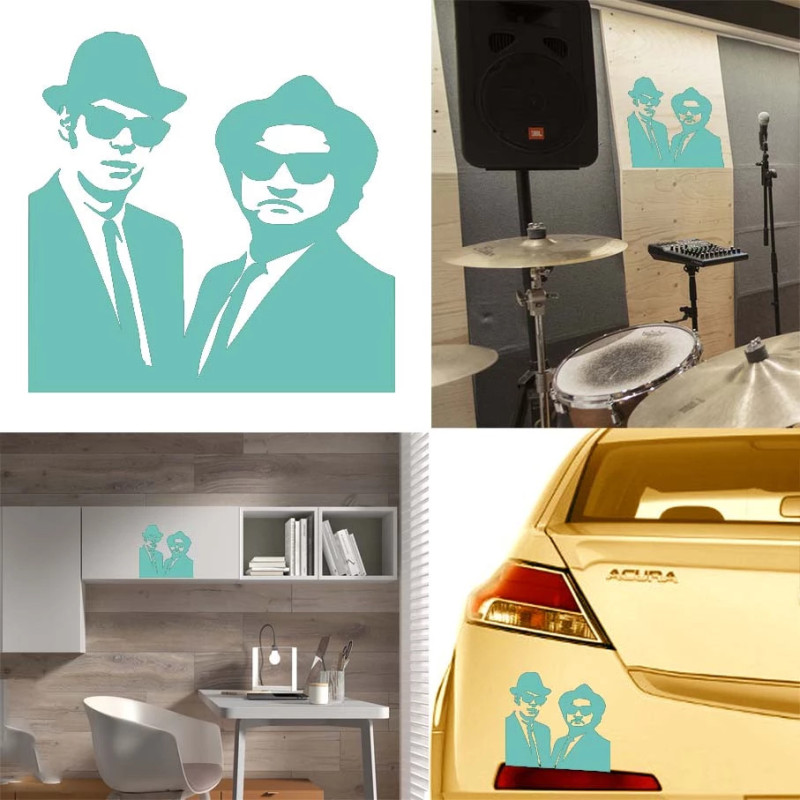 Blue Brothers versión v1b, pegatina de vinilo