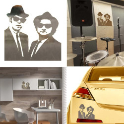 Blue Brothers versión v1b, pegatina de vinilo