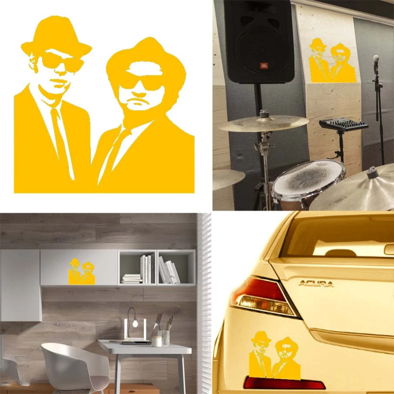 Blue Brothers versión v1b, pegatina de vinilo