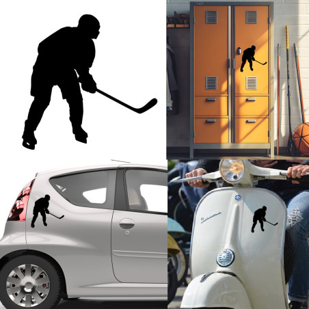 hockey version 3, pegatina de vinilo