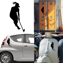 hockey version 2, pegatina de vinilo