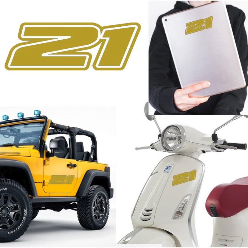 Pegatina de vinilo numero 21 versión Dream,