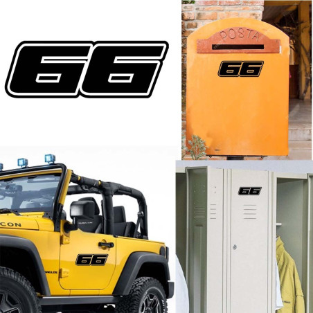 Pegatina de vinilo numero 66 versión Dream,