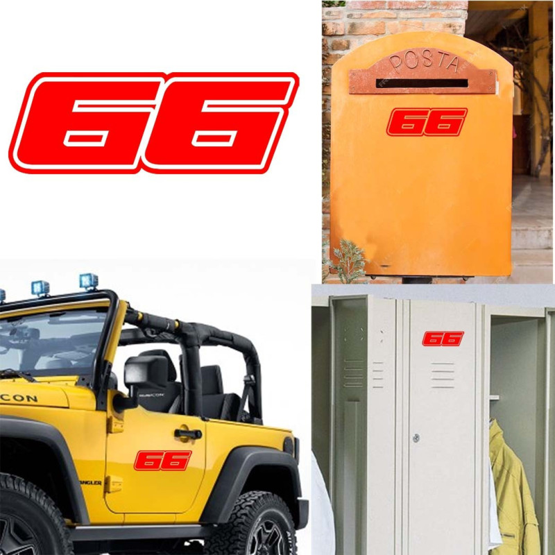 Pegatina de vinilo numero 66 versión Dream,