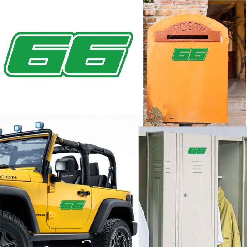 Pegatina de vinilo numero 66 versión Dream,