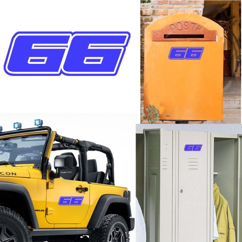 Pegatina de vinilo numero 66 versión Dream,