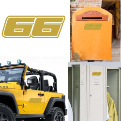 Pegatina de vinilo numero 66 versión Dream,