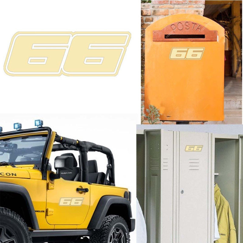 Pegatina de vinilo numero 66 versión Dream,