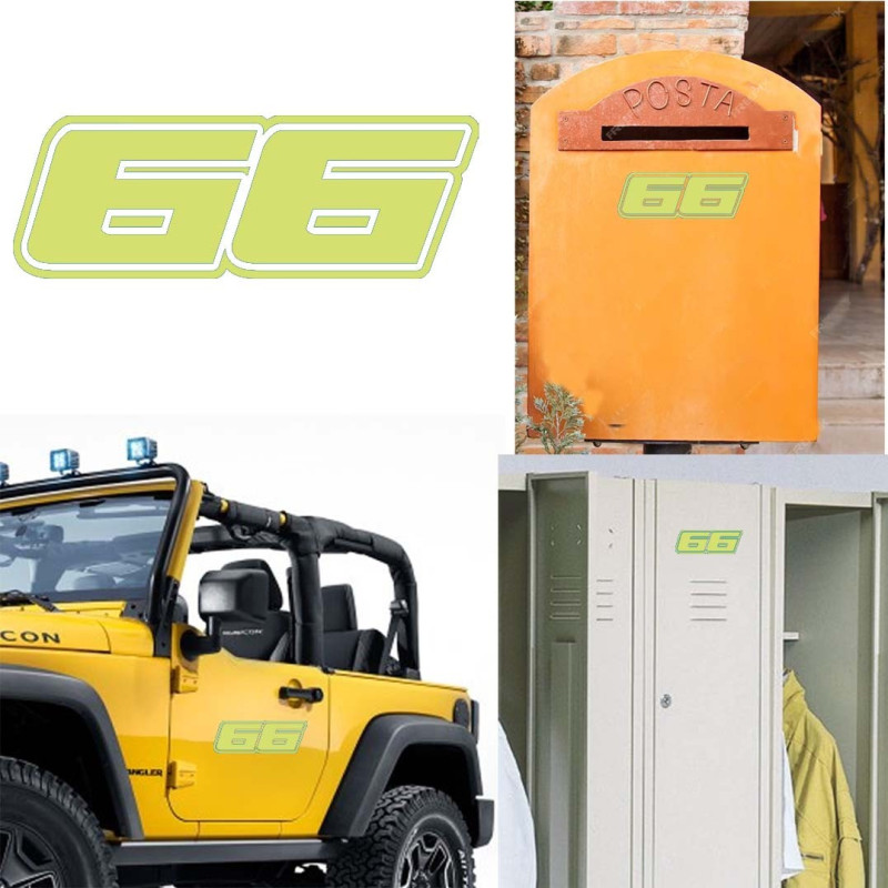 Pegatina de vinilo numero 66 versión Dream,