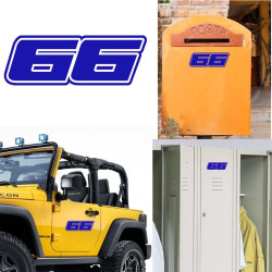 Pegatina de vinilo numero 66 versión Dream,