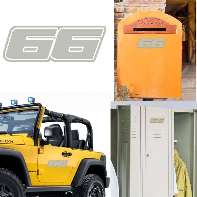 Pegatina de vinilo numero 66 versión Dream,