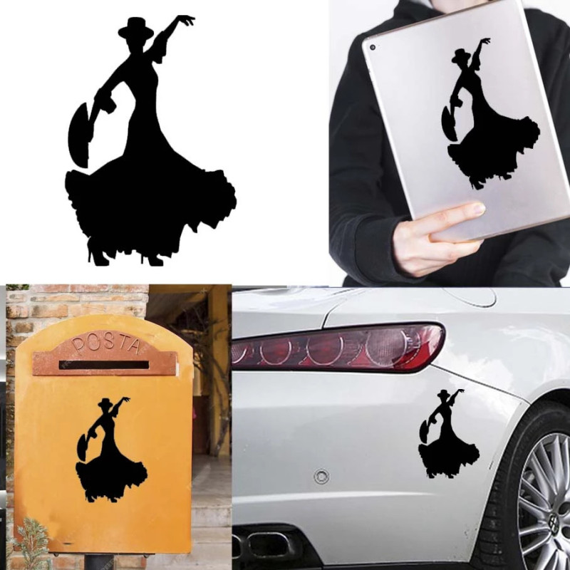 Bailaora Flamenco, pegatina de vinilo