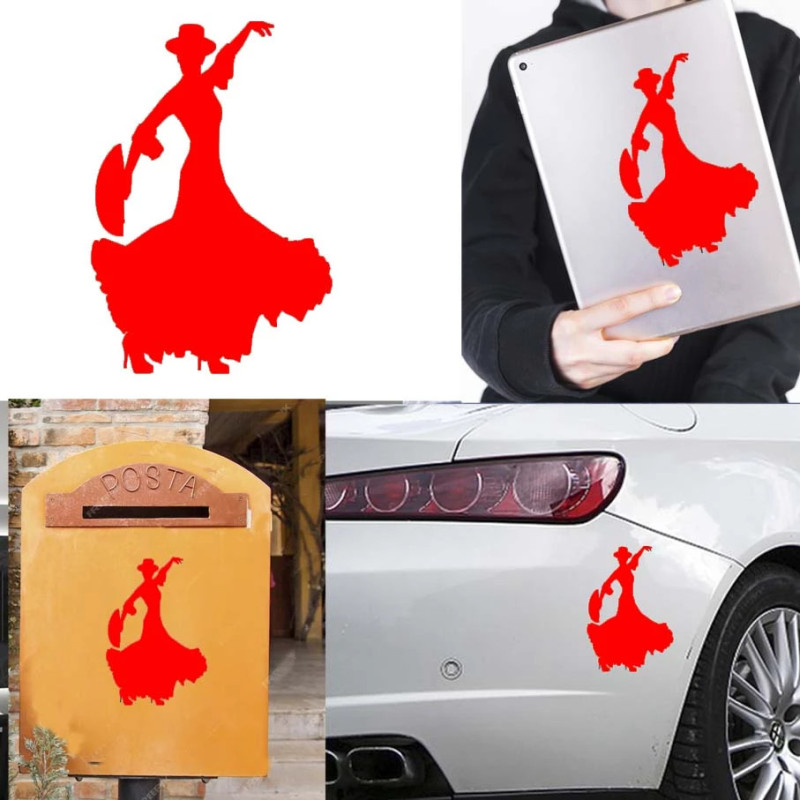 Bailaora Flamenco, pegatina de vinilo