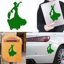 Bailaora Flamenco, pegatina de vinilo