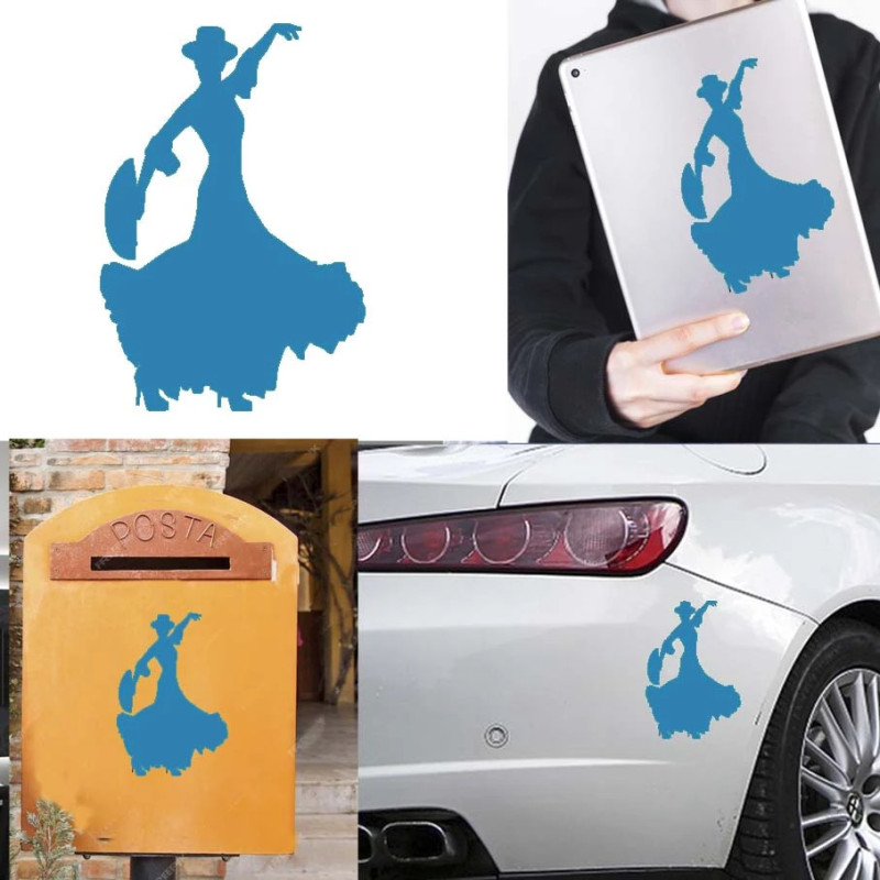 Bailaora Flamenco, pegatina de vinilo