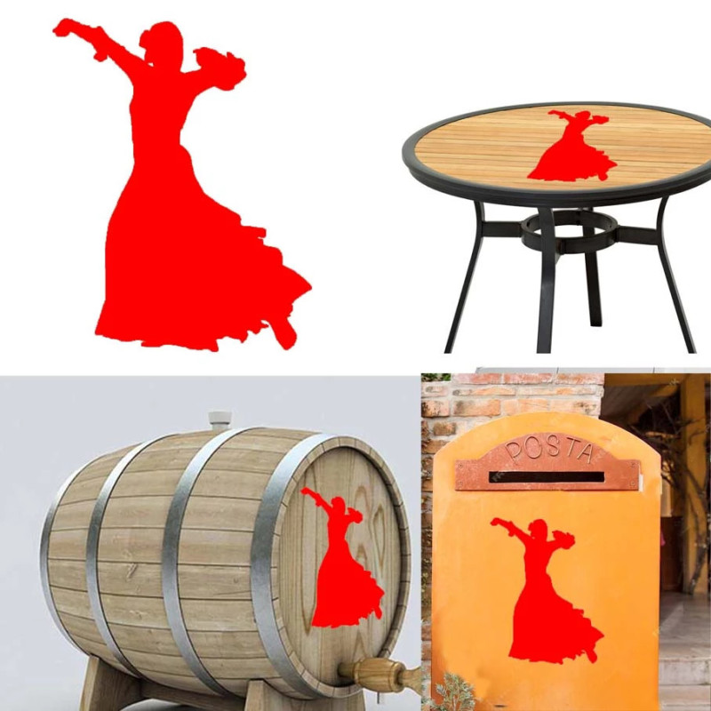 Bailaora flamenco versión 6,  pegatina de vinilo