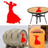 Bailaora flamenco versión 6,  pegatina de vinilo