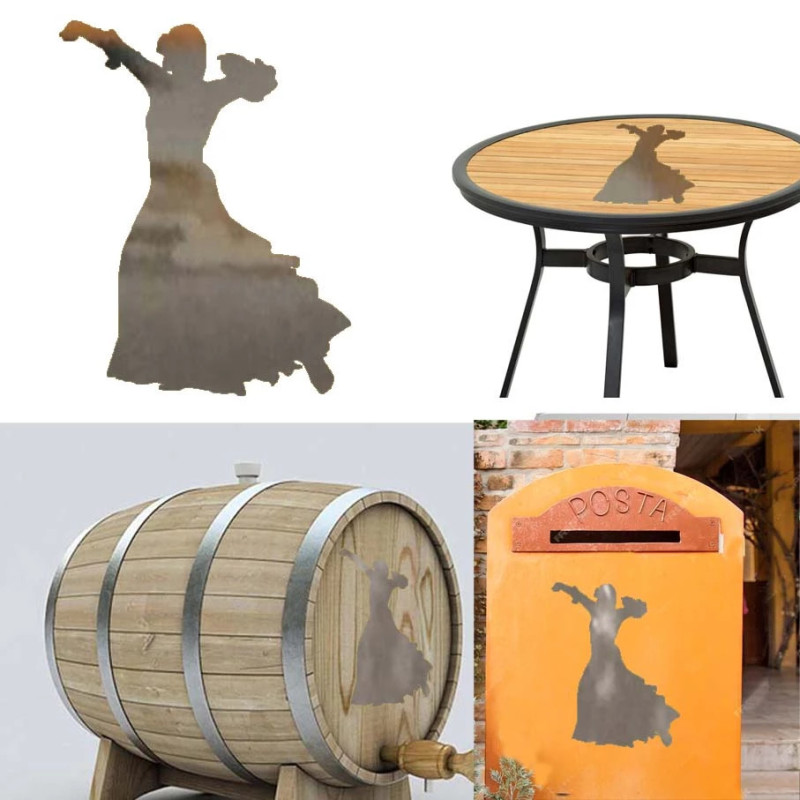 Bailaora flamenco versión 6,  pegatina de vinilo
