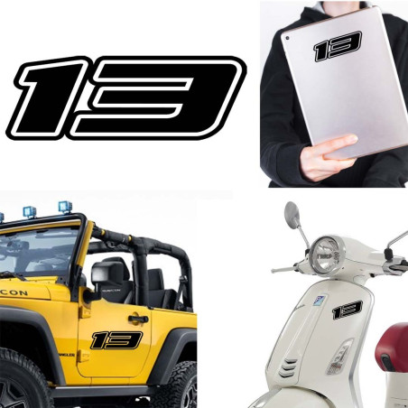 Pegatina de vinilo numero 13 version Dream,