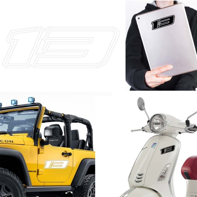 Pegatina de vinilo numero 13 version Dream,