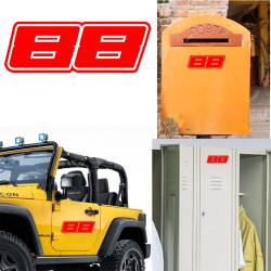 Pegatina de vinilo numero 88 versión Dream,