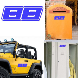 Pegatina de vinilo numero 88 versión Dream,