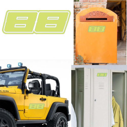 Pegatina de vinilo numero 88 versión Dream,