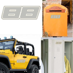 Pegatina de vinilo numero 88 versión Dream,