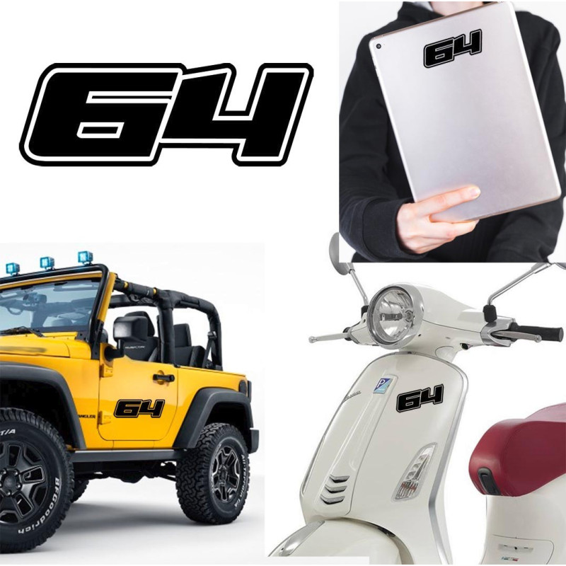 Pegatina de vinilo numero 64 versión Dream,