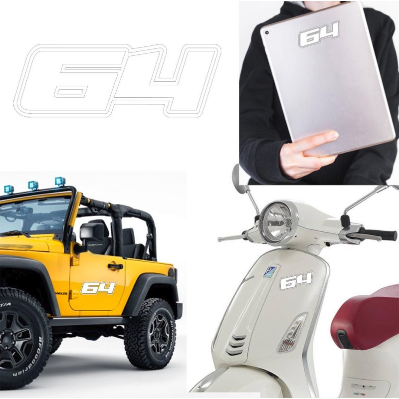 Pegatina de vinilo numero 64 versión Dream,