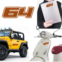 Pegatina de vinilo numero 64 versión Dream,