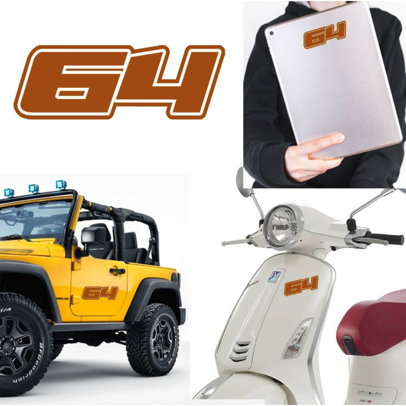 Pegatina de vinilo numero 64 versión Dream,