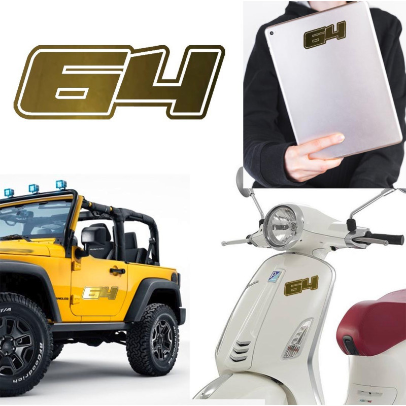 Pegatina de vinilo numero 64 versión Dream,