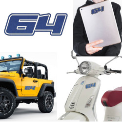 Pegatina de vinilo numero 64 versión Dream,