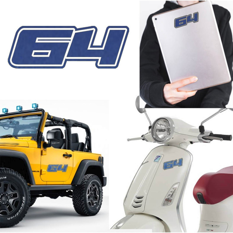 Pegatina de vinilo numero 64 versión Dream,