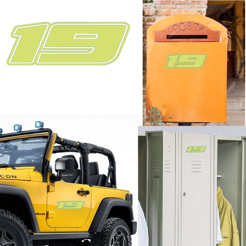 Pegatina de vinilo numero 19 versión Dream,