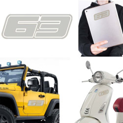 Pegatina de vinilo numero 63 version Dream,