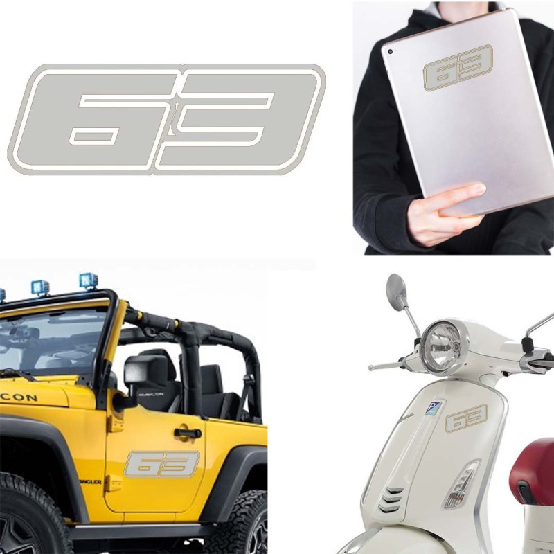 Pegatina de vinilo numero 63 version Dream,