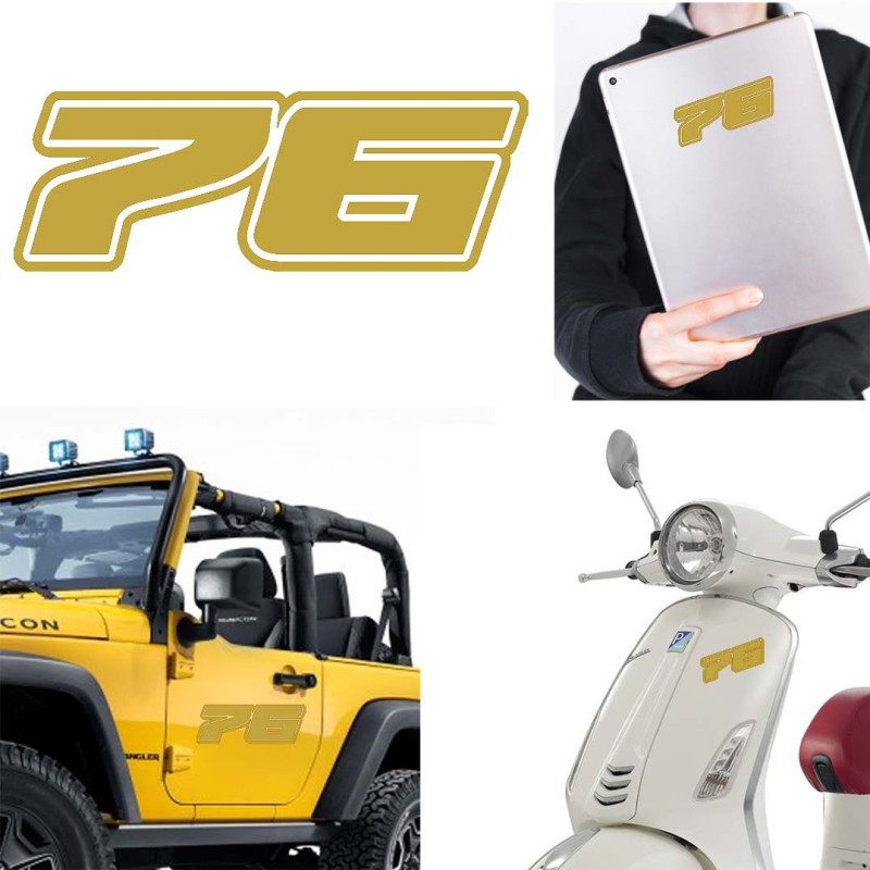 Pegatina de vinilo numero 76 version Dream,