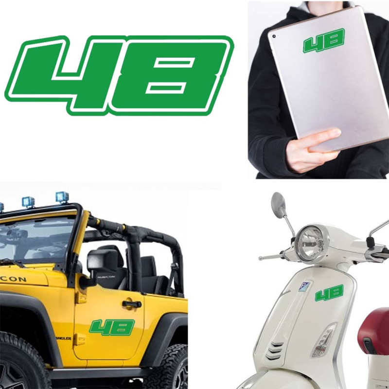 Pegatina de vinilo numero 48 version Dream,