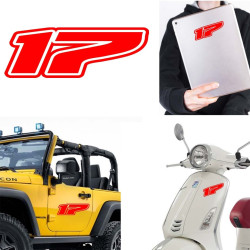 Pegatina de vinilo numero 17 version Dream,