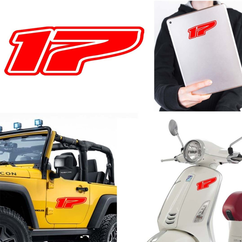 Pegatina de vinilo numero 17 version Dream,