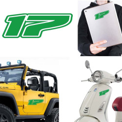 Pegatina de vinilo numero 17 version Dream,