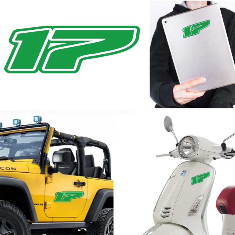 Pegatina de vinilo numero 17 version Dream,