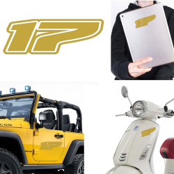 Pegatina de vinilo numero 17 version Dream,