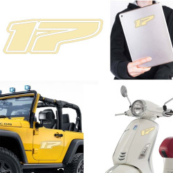 Pegatina de vinilo numero 17 version Dream,