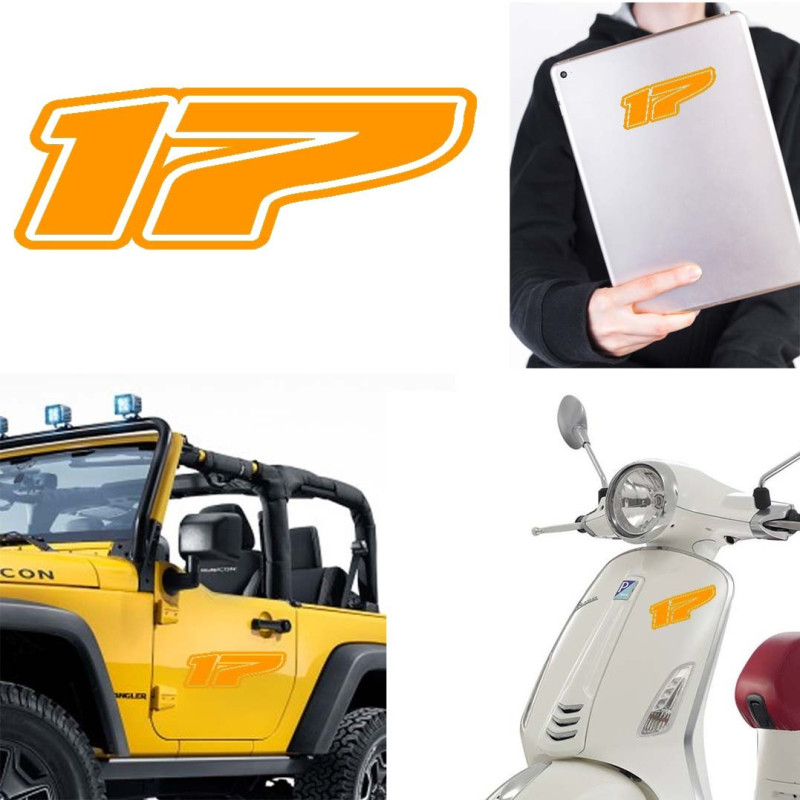 Pegatina de vinilo numero 17 version Dream,