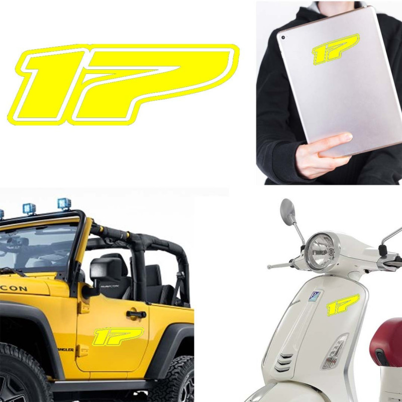 Pegatina de vinilo numero 17 version Dream,